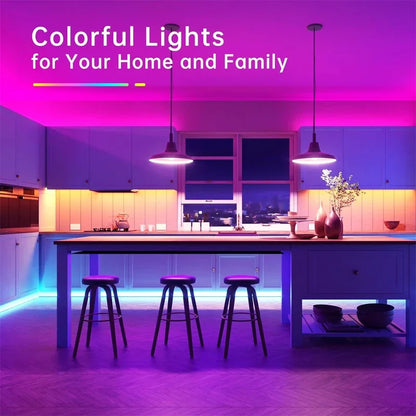 100 ft LED Strip Lights with 44 Key Remote,Multi-Color RGB LED Lights,24 Volt Color Changing LED Light Strip for Bedroom,Room,TV
